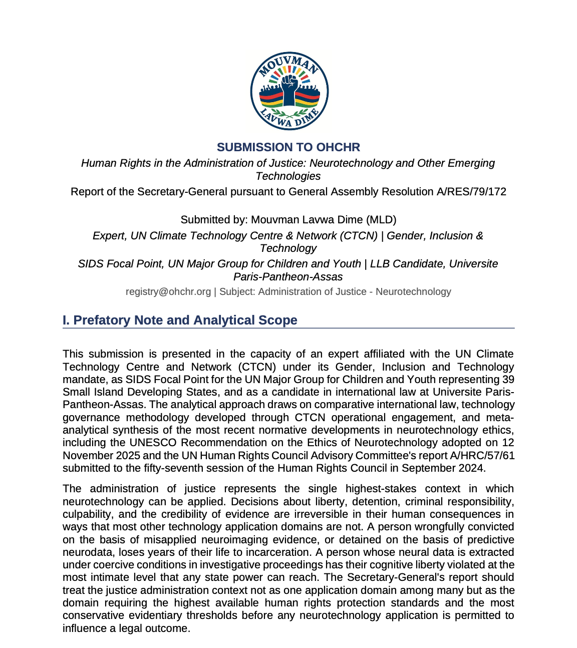 Neurotechnology & Justice