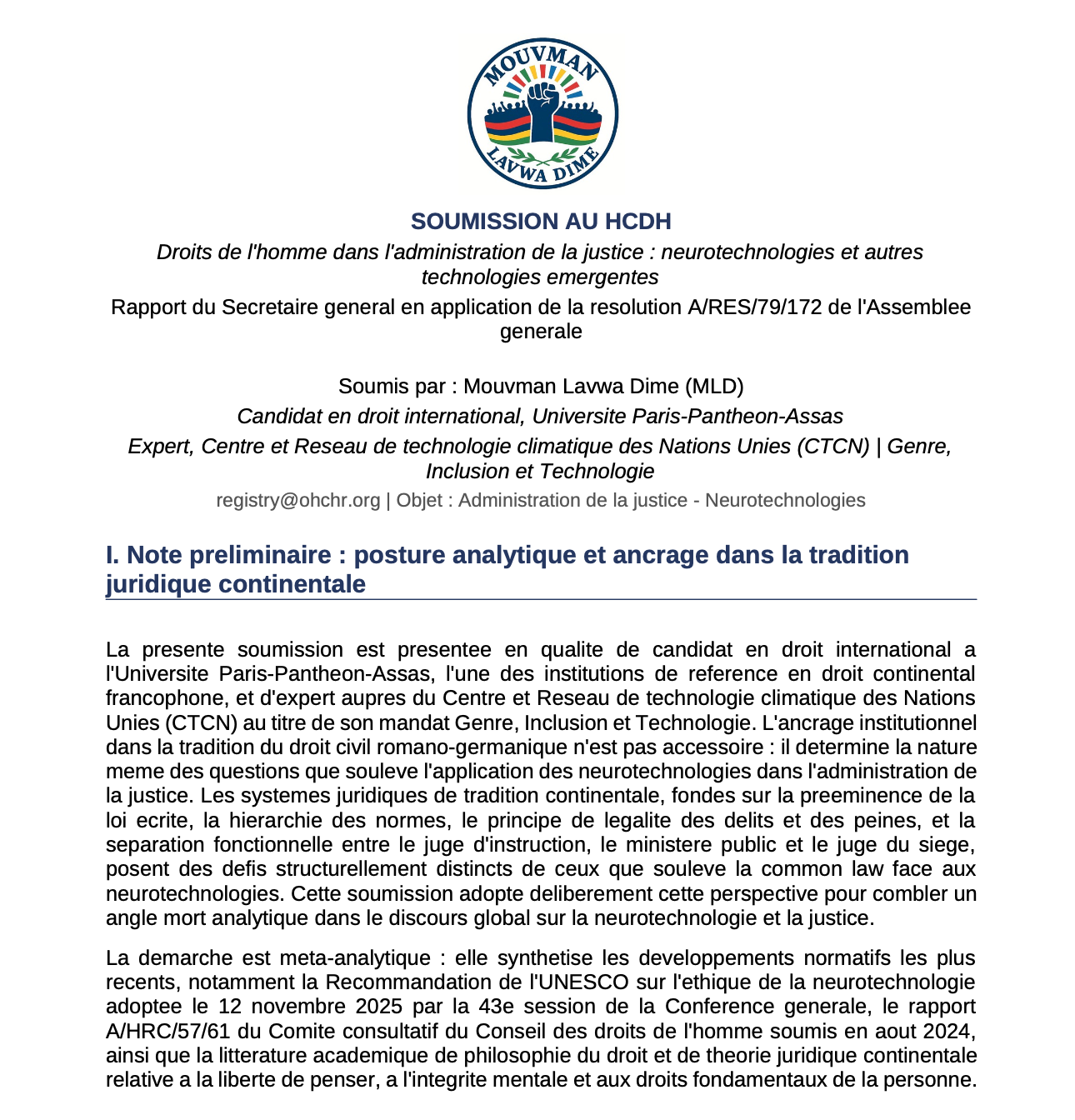 Neurotechnologie & Justice (FR)